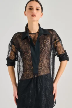Blusa esme tessuto nero