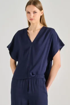 Blusa majestic 100% blu