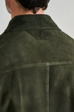 Bomber pelle verde