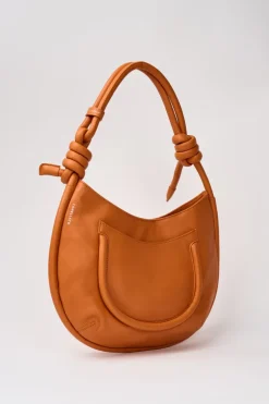 Borsa demi piuma knot s arancione
