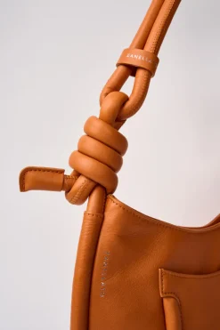 Borsa demi piuma knot s arancione