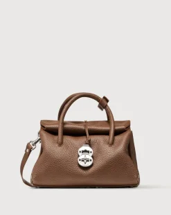 Borsa dotta centauro pelle marrone