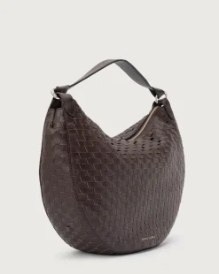 Borsa dumpling l pelle marrone