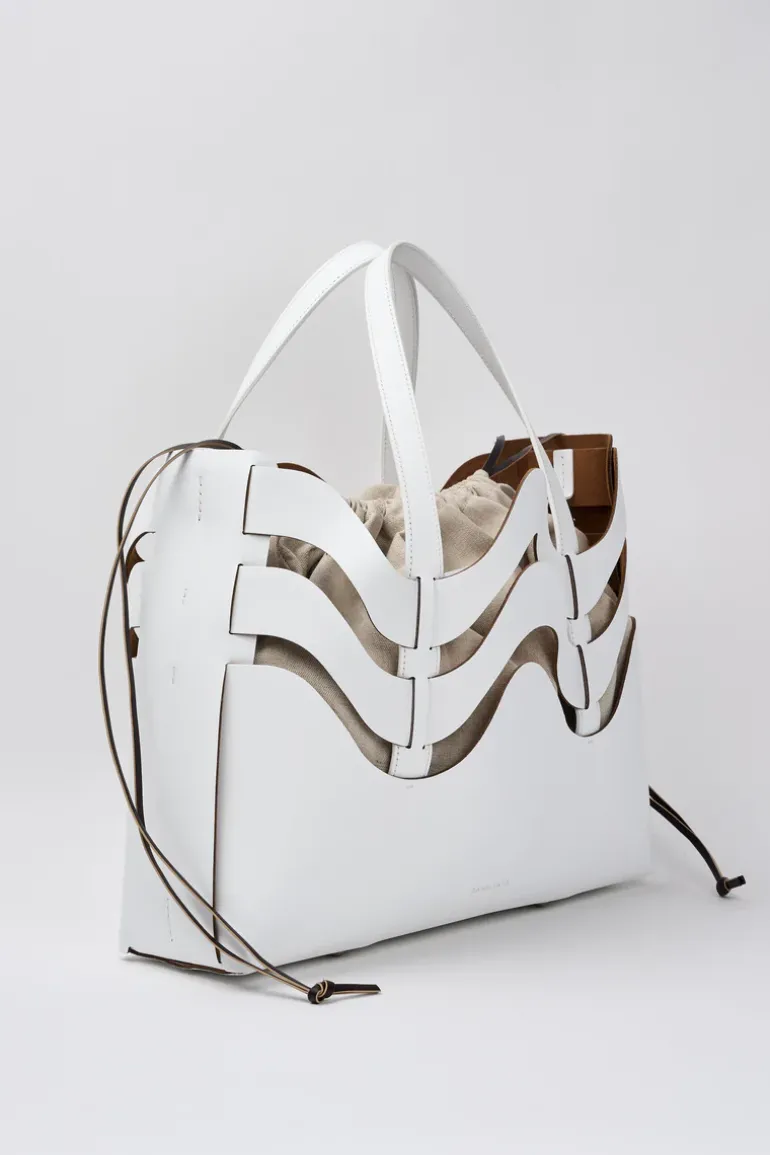 Borsa dune amar m bianco