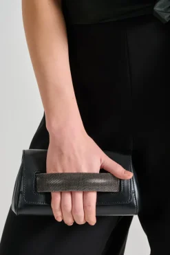 Borsa gossip xs nappa chain nero donna