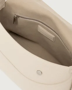 Borsa nana soft pelle martellata beige