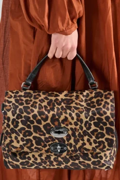 Borsa postina rimboccata tokyo animalier verde