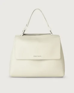 Borsa sveva soft media pelle bianco