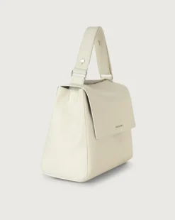 Borsa sveva soft media pelle bianco