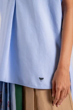 Camicia 100% cotone azzurro