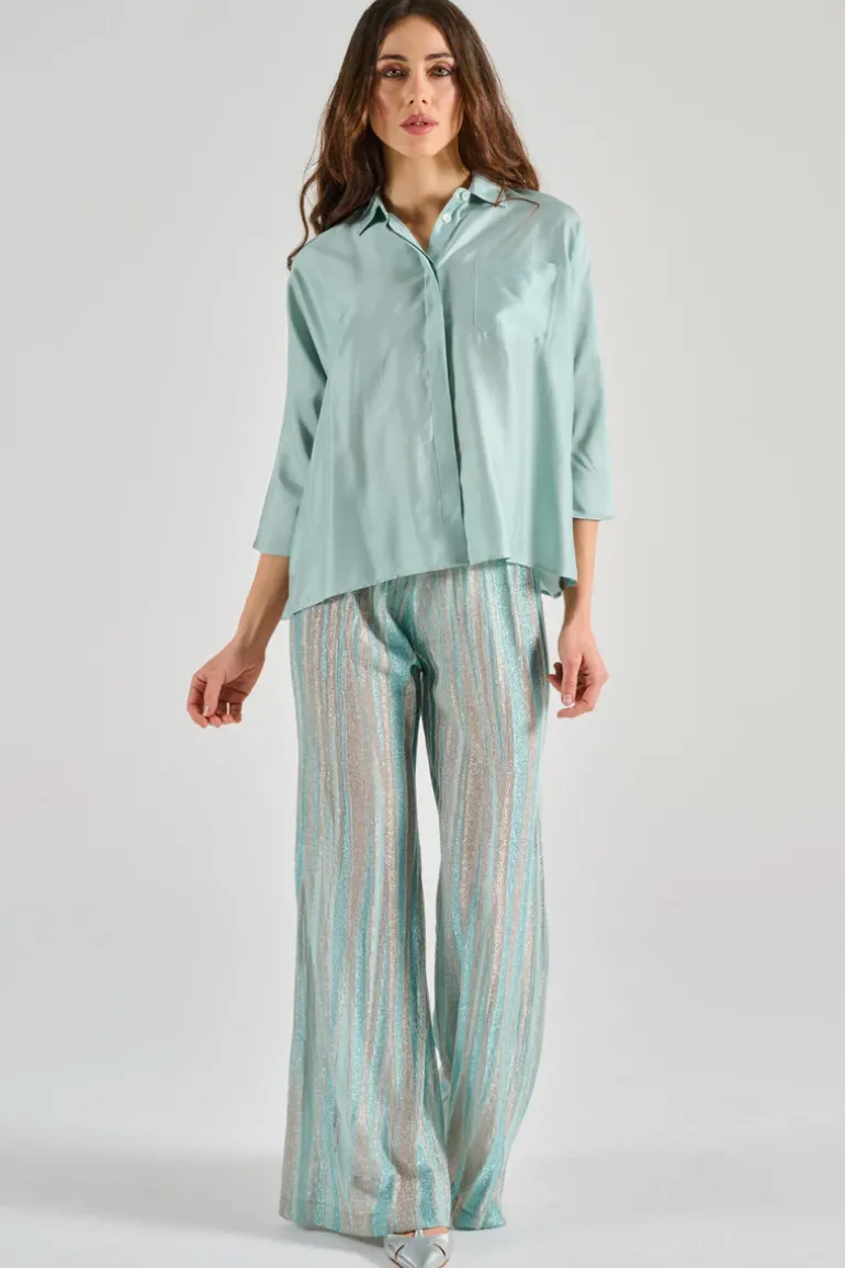 Camicia 100% cotone azzurro