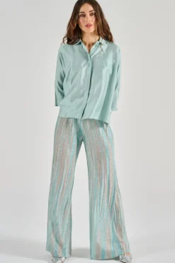 Camicia 100% cotone azzurro