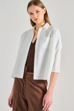 Camicia 100% cotone bianca