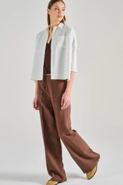 Camicia 100% cotone bianca