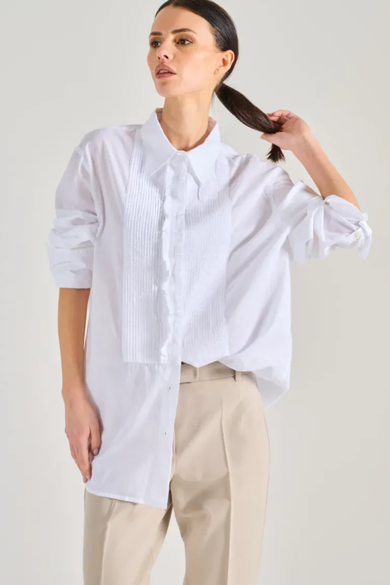 Camicia 100% cotone bianco