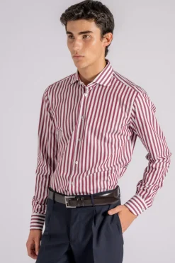 Camicia 100% cotone rosso