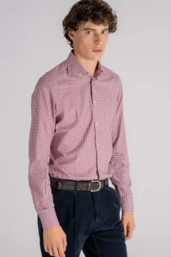 Camicia 100% cotone rosso