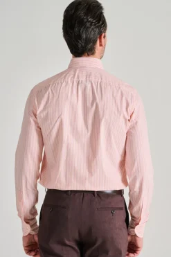 Camicia 100% cotone salmone