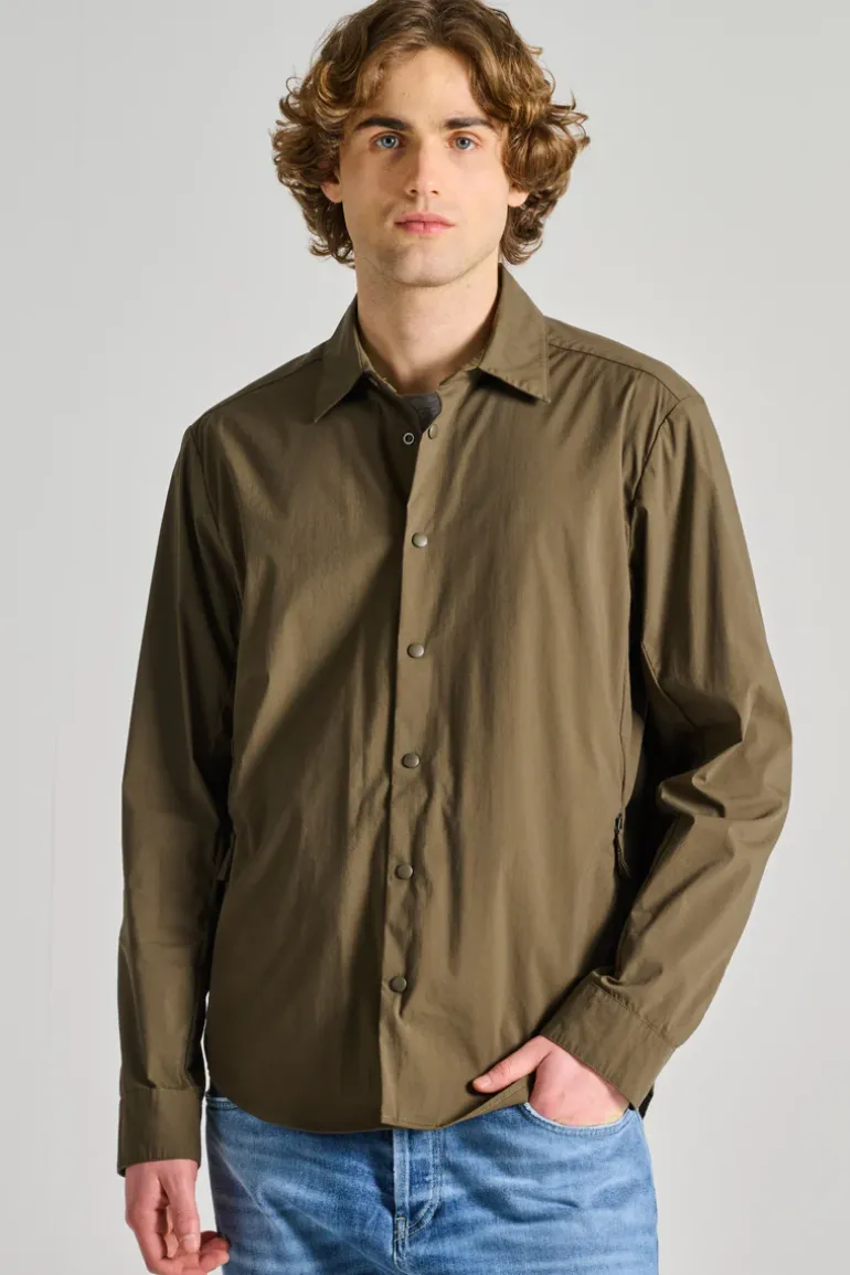 Camicia arch cotone verde