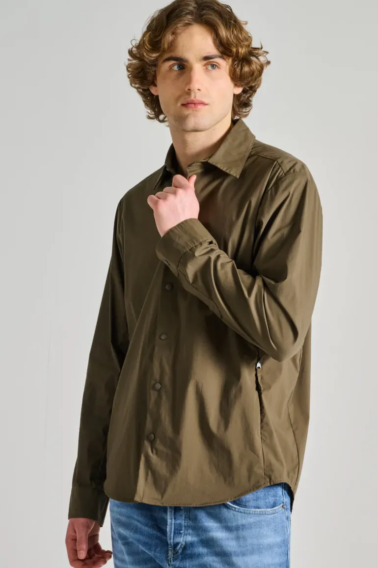 Camicia arch cotone verde
