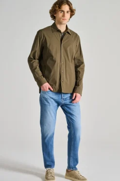 Camicia arch cotone verde