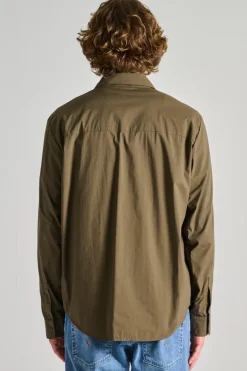 Camicia arch cotone verde