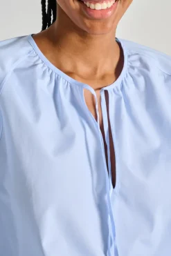 Camicia azzurro cotone