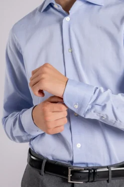 Camicia azzurro in 100% cotone