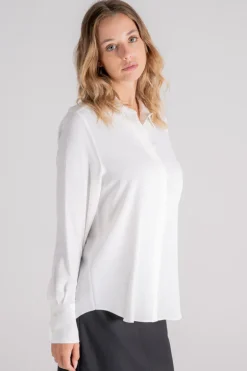 Camicia beige in acetato/seta