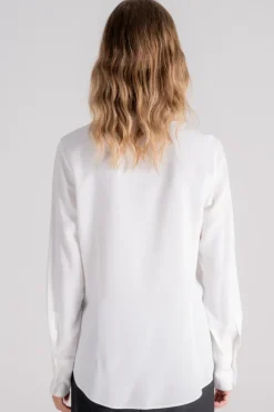 Camicia beige in acetato/seta