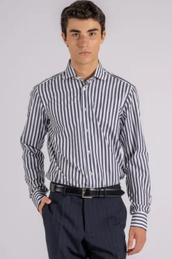Camicia blu 100% cotone