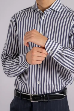 Camicia blu 100% cotone