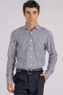 Camicia blu 100% cotone