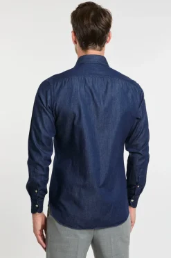 Camicia blu uomo
