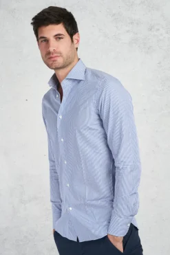 Camicia blu uomo