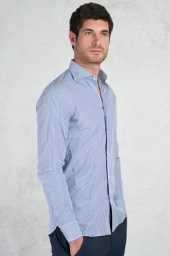 Camicia blu uomo