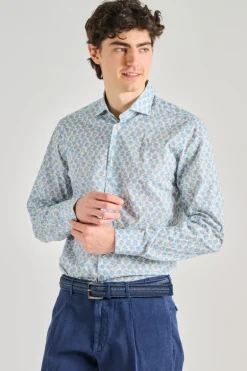 Camicia cotone azzurro