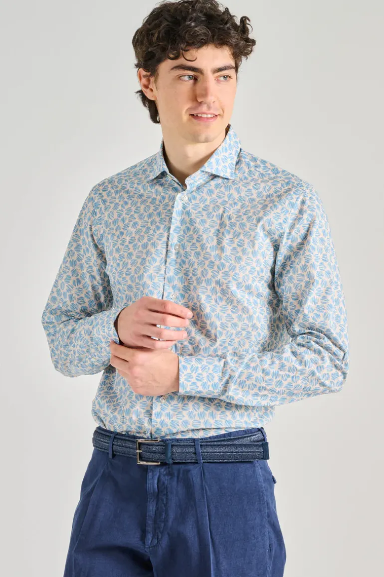 Camicia cotone azzurro