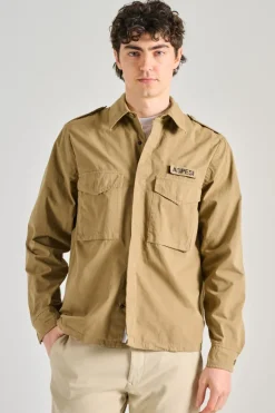 Camicia filed shirt 100% cotone marrone