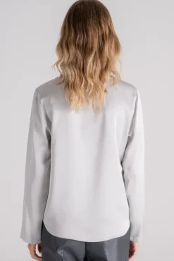 Camicia grigio viscosa