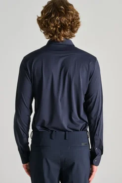 Camicia oxford tessuto blu