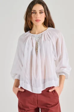 Camicia pearl suite cotone bianco