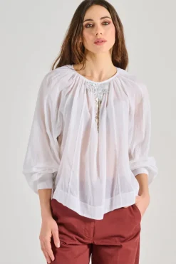 Camicia pearl suite cotone bianco