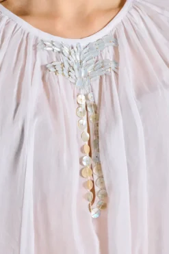 Camicia pearl suite cotone bianco