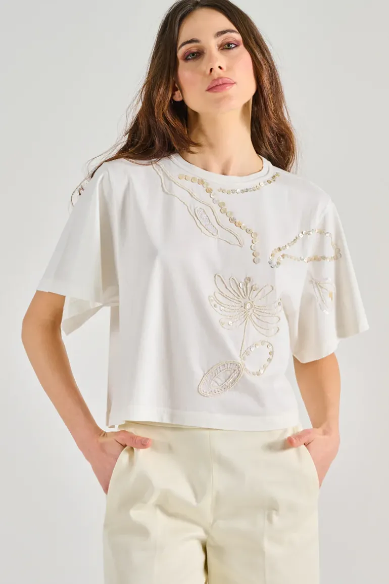Camicia pearl suite cotton bianco