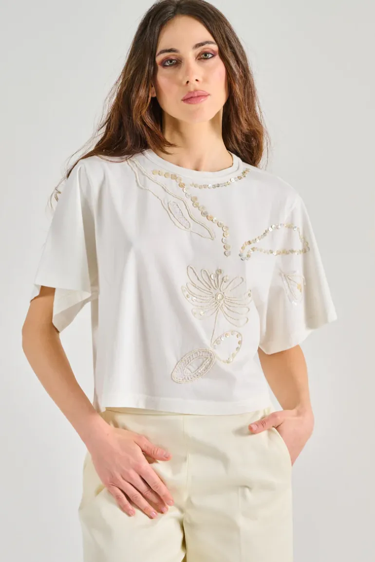 Camicia pearl suite cotton bianco