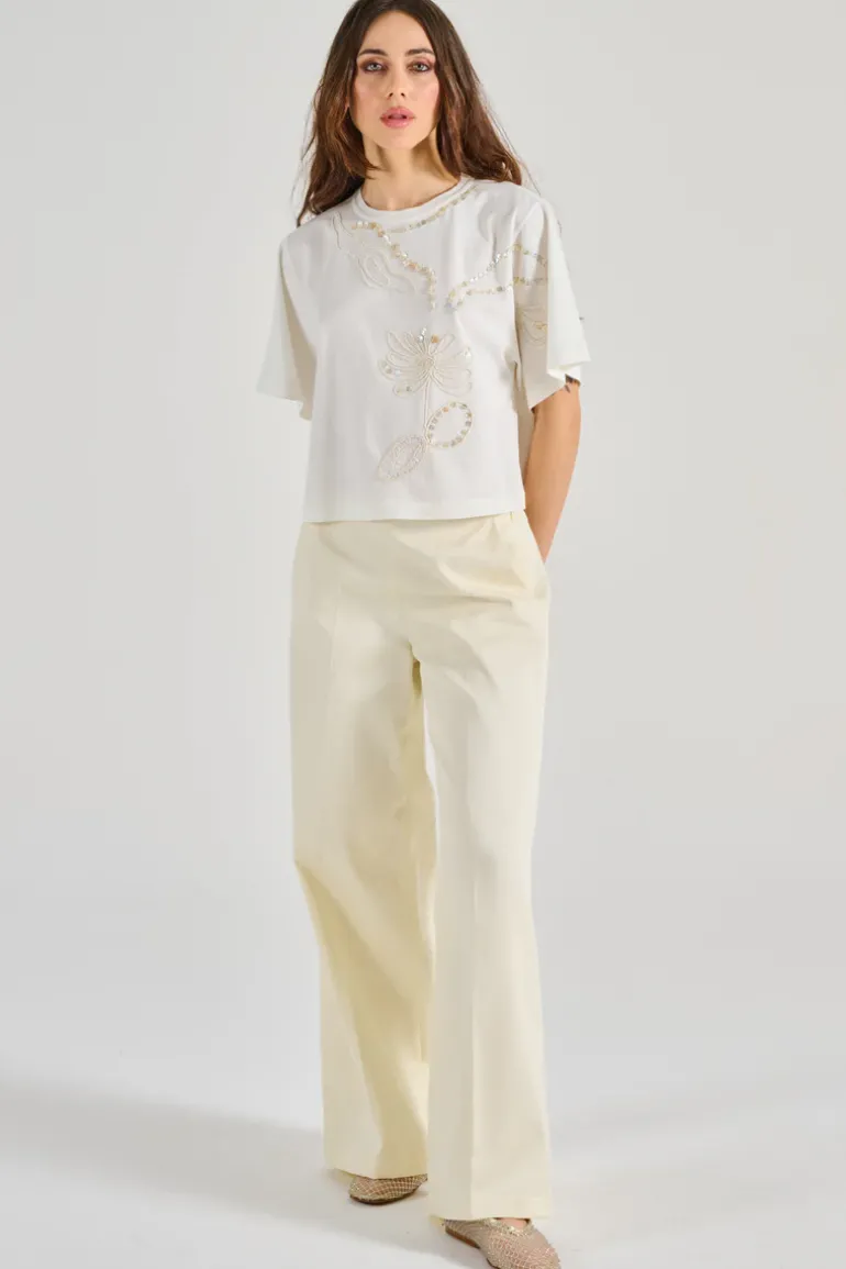 Camicia pearl suite cotton bianco