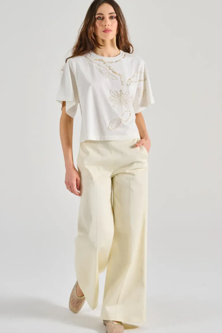 Camicia pearl suite cotton bianco