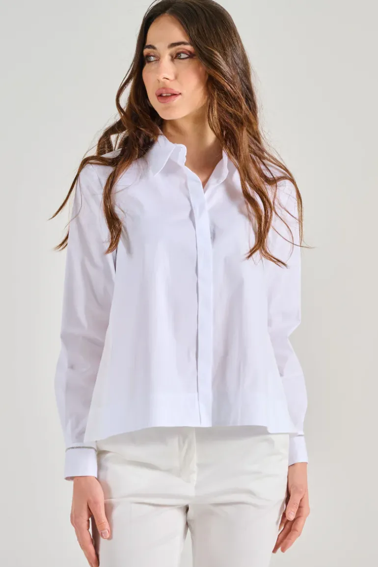 Camicia popeline bianco