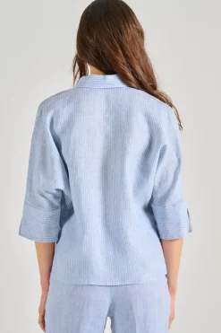 Camicia tela leggera azzurro